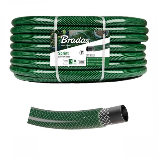 Gartenschlauch Grün 5/8 Zoll - 30m SPRINT 3-lagig Wasserschlauch 5/8" Bradas WFS5/830